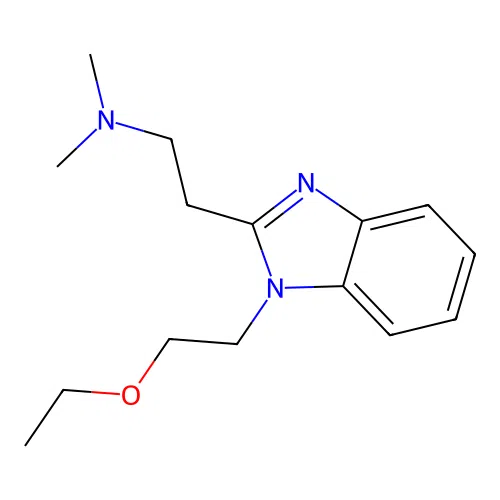 1H-Benzimidazole-2-ethanamine, 1-(2-ethoxyethyl)-N,N-dimethyl- structure