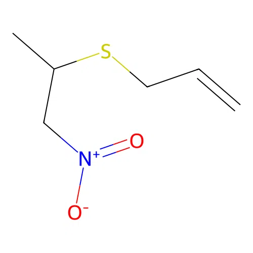 Propane, 1-nitro-2-(2-propenylthio)- structure