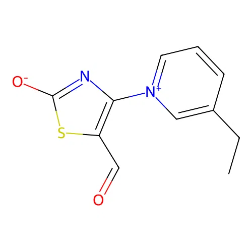 4-(3-Ethylpyridinium-1-yl)-5-formyl-2-oxo-1,3-thiazol-3-ide structure