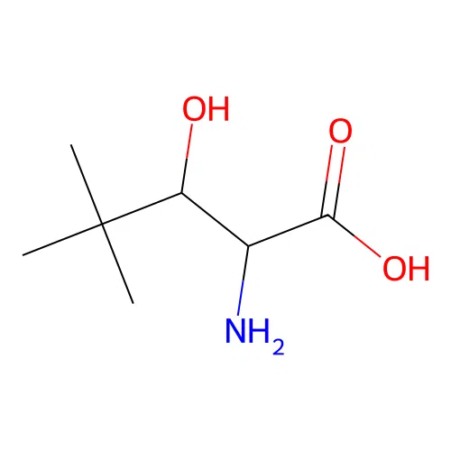 2-Amino-3-hydroxy-4,4-dimethylpentanoic acid structure