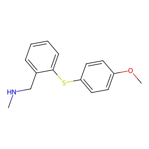 N-{2-[(4-methoxyphenyl)sulfanyl]benzyl}-N-methylamine structure