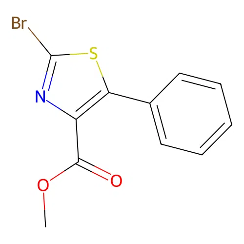 Methyl 2-bromo-5-phenyl-1,3-thiazole-4-carboxylate structure