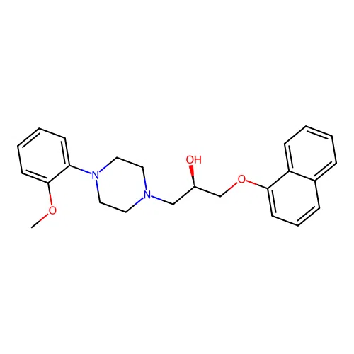 Naftopidil, (R)- structure