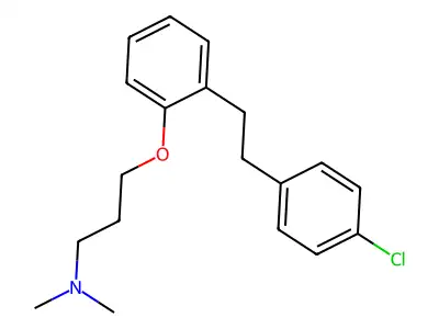 1-Propanamine, 3-[2-[2-(4-chlorophenyl)ethyl]phenoxy]-N,N-dimethyl- structure