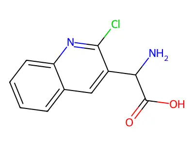 2-amino-2-(2-chloroquinolin-3-yl)acetic Acid structure