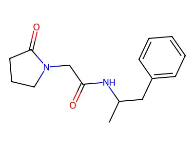2-(2-Oxopyrrolidin-1-yl)-N-(1-phenylpropan-2-yl)ethanimidic acid structure