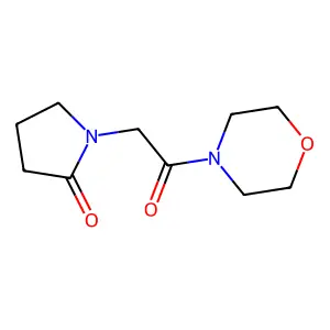 Morpholine, 4-((2-oxo-1-pyrrolidinyl)acetyl)- structure