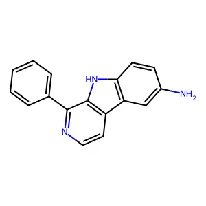 9H-Pyrido[3,4-b]indol-6-amine, 1-phenyl- structure