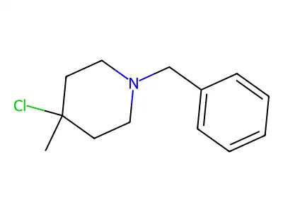 1-Benzyl-4-chloro-4-methylpiperidine structure