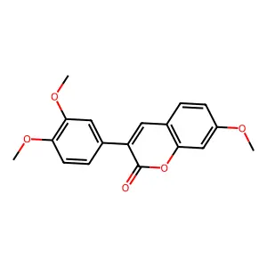3-(3,4-Dimethoxyphenyl)-7-methoxy-2H-chromen-2-one structure