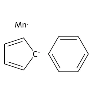 Manganese, (eta6-benzene)(eta5-2,4-cyclopentadien-1-yl structure