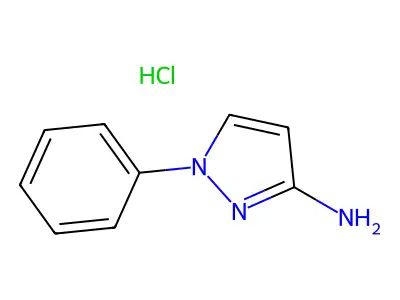 1-phenyl-1H-pyrazol-3-amine hydrochloride structure