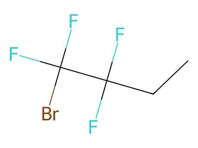 1-Bromo-1,1,2,2-tetrafluorobutane structure
