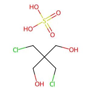 1,3-Propanediol, 2,2-bis(chloromethyl)-, sulfate structure