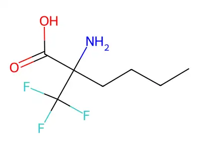 2-amino-2-(trifluoromethyl)hexanoic Acid structure