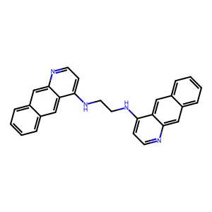 N,N'-Bis(benzo(g)quinolin-4-yl)ethane-1,2-diamine structure