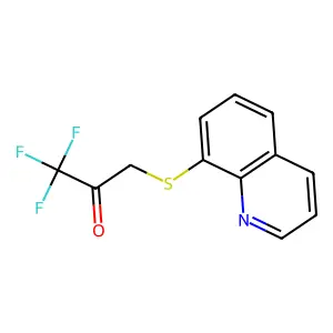 2-Propanone, 1,1,1-trifluoro-3-(8-quinolinylthio)- structure