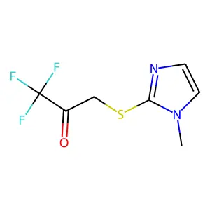 2-Propanone, 1,1,1-trifluoro-3-((1-methyl-1H-imidazol-2-yl)thio)- structure