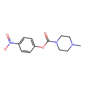 1-(4-Nitrophenoxycarbonyl)-4-methylpiperazine structure