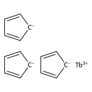 Tris(eta5-cyclopenta-2,4-dien-1-yl)terbium structure