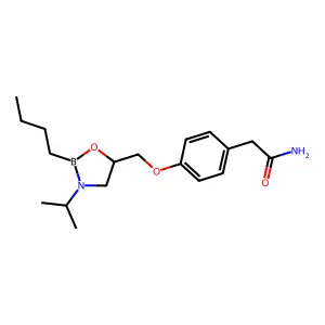 Atenolol n-butylboronate structure
