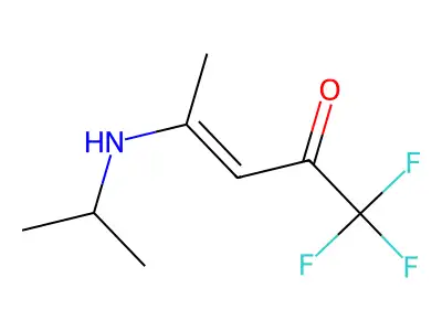 1,1,1-Trifluoro-4-(propan-2-ylamino)pent-3-en-2-one structure
