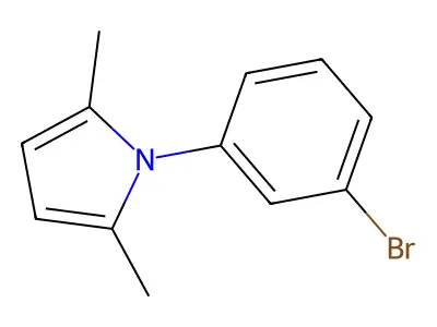 1-(3-bromophenyl)-2,5-dimethyl-1H-pyrrole structure