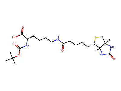 Boc-Lys(biotinyl)-OH structure