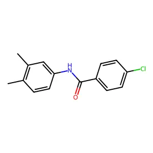 4-chloro-N-(3,4-dimethylphenyl)benzamide structure