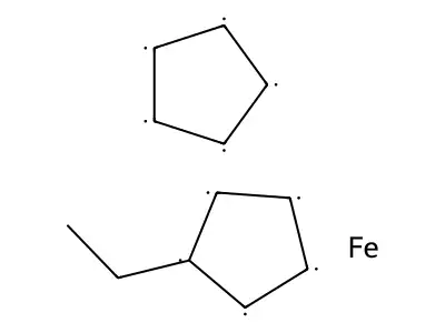 Ferrocene, ethyl- structure