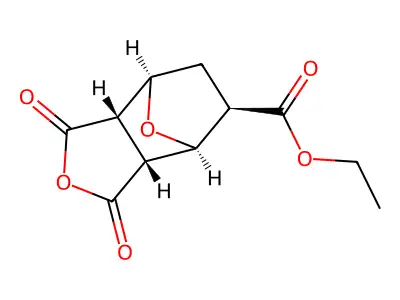 Ethyl 1,3-dioxooctahydro-4,7-epoxy-2-benzofuran-5-carboxylate structure