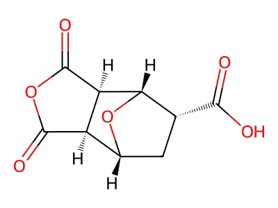 1,3-Dioxooctahydro-4,7-epoxy-2-benzofuran-5-carboxylic acid structure