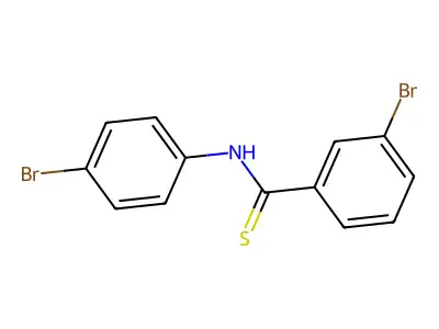 Benzenecarbothioamide, 3-bromo-N-(4-bromophenyl)- structure