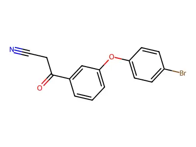 3-[3-(4-Bromophenoxy)phenyl]-3-oxopropanenitrile structure