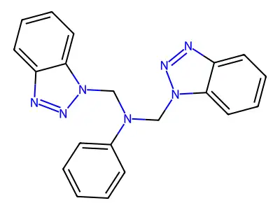 N,N-Bis(1H-1,2,3-benzotriazol-1-ylmethyl)aniline structure