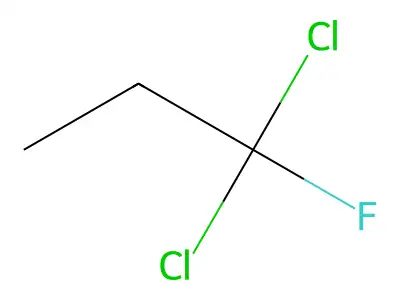 1,1-Dichloro-1-fluoropropane structure