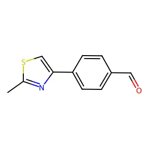 4-(2-Methyl-1,3-thiazol-4-yl)benzaldehyde structure