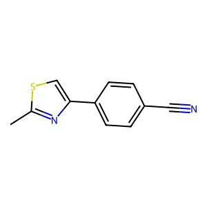 4-(2-Methyl-1,3-thiazol-4-yl)benzonitrile structure