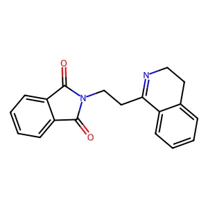 2-[2-(3,4-Dihydro-1-isoquinolinyl)ethyl]-1H-isoindole-1,3(2H)-dione structure