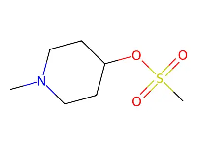 1-Methylpiperidin-4-yl methanesulfonate structure