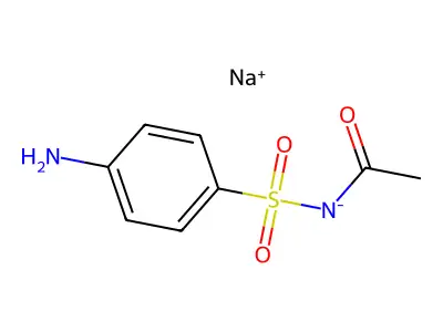 Acetamide, N-[(4-aminophenyl)sulfonyl]-, sodium salt (1:1) structure