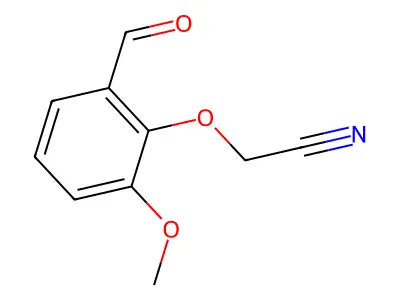 2-(2-Formyl-6-methoxyphenoxy)acetonitrile structure