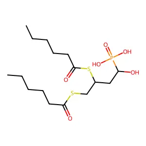 2,3-Bis(hexanoylthio)propylphosphomethanol structure