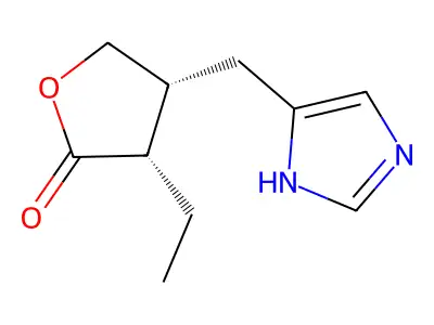 Pilocarpidine structure