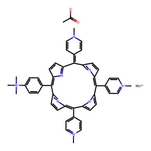 Manganese porphyrin-pyridinium complex structure
