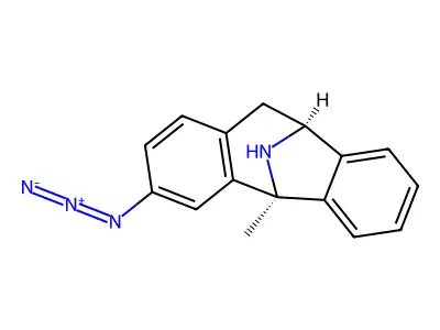 3-azido-5-methyl-10,11-dihydro-5H-dibenzo(a,d)cyclohepten-5,10-imine structure