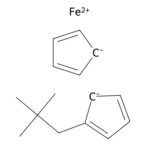 Neopentylferrocene structure