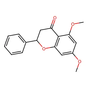 (2R)-5,7-Dimethoxyflavanone structure