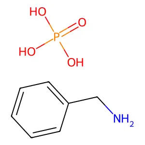 Benzenemethanamine, phosphate (1:1) structure