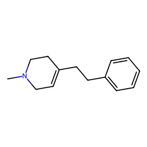 1-methyl-4-phenethyl-3,6-dihydro-2H-pyridine structure